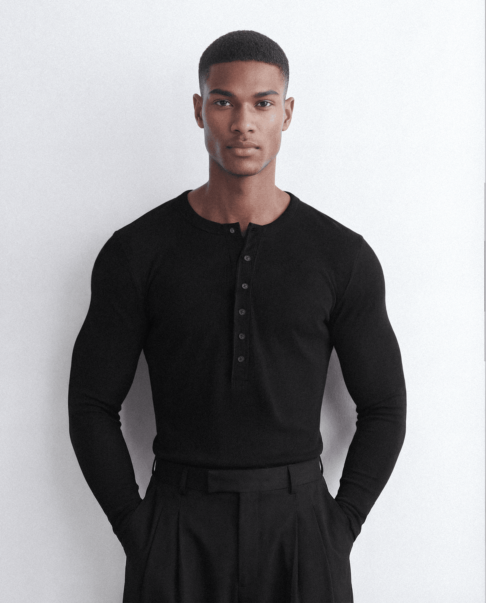 CAMISETA HENLEY CONCRETE ML