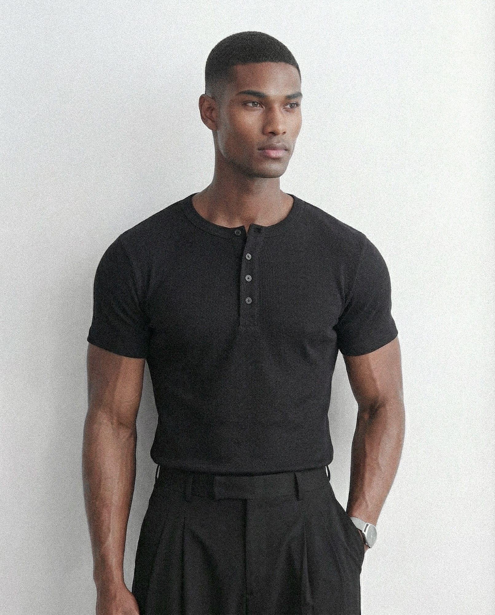 CAMISETA HENLEY FOUR BEAM MC