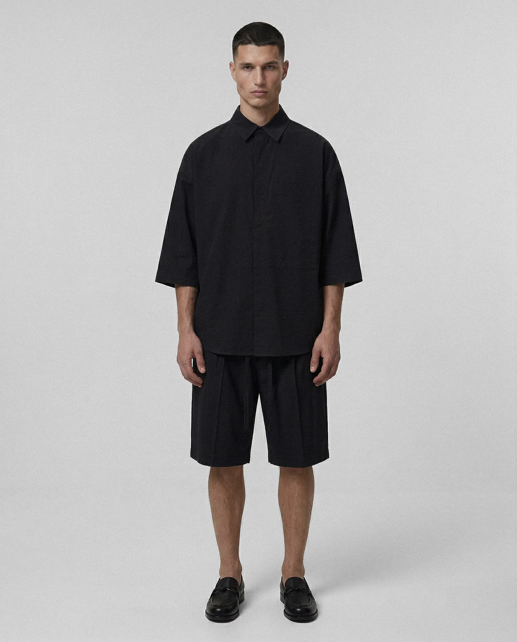 PANTALON CORTO TROUSER SHORT DOUBLE WAVE CONCRETE