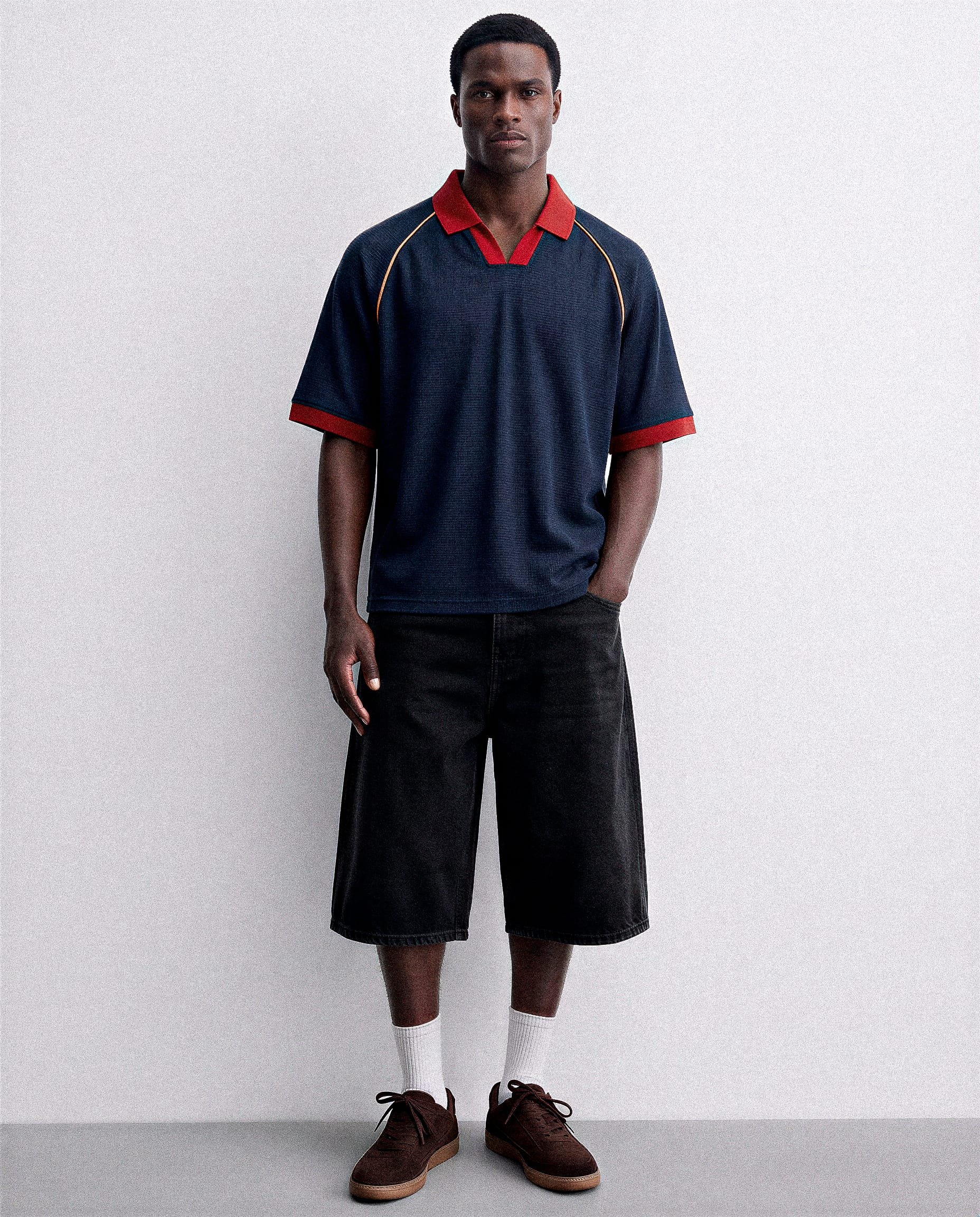 CAMISETA POLO FÚTBOL RETRO — BOXY FIT