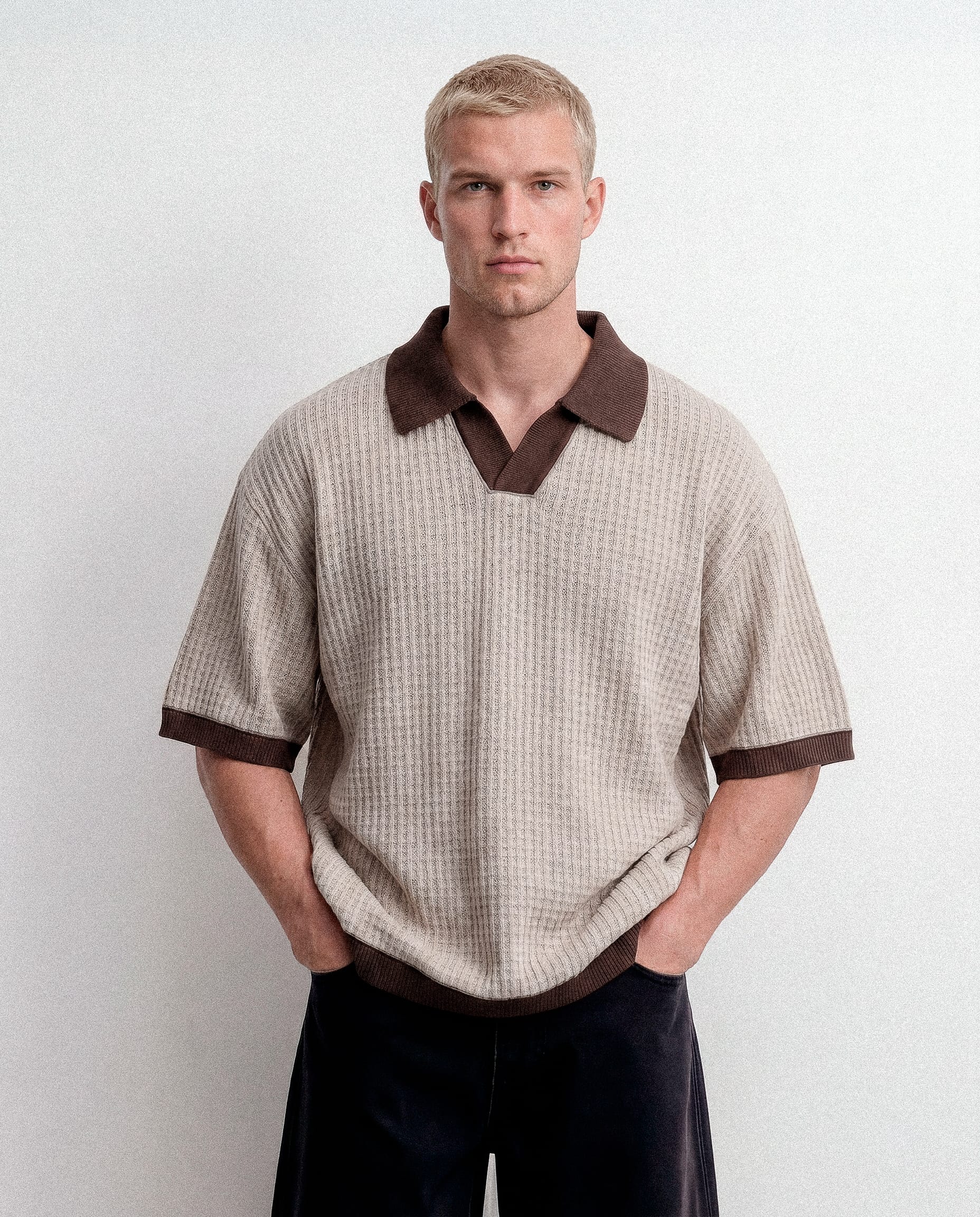 CAMISETA POLO RETRO — BOXY FIT