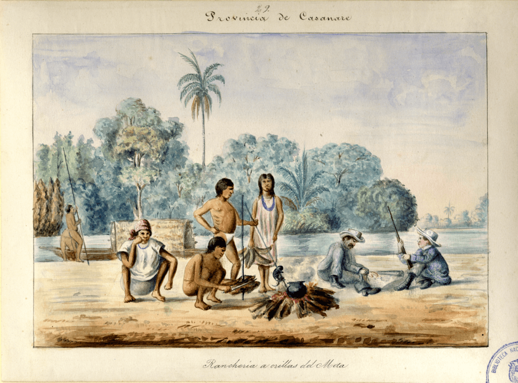 Acuarela de la Comisión Corográfica, 1856