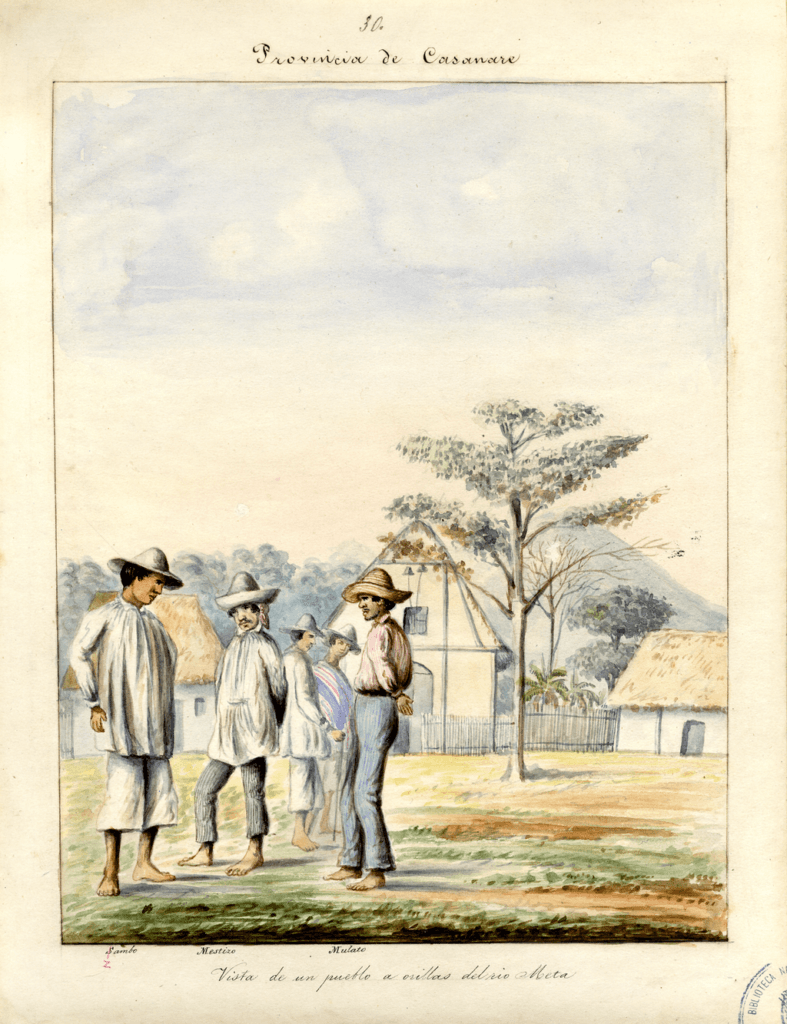 Acuarela de la Comisión Corográfica, 1856